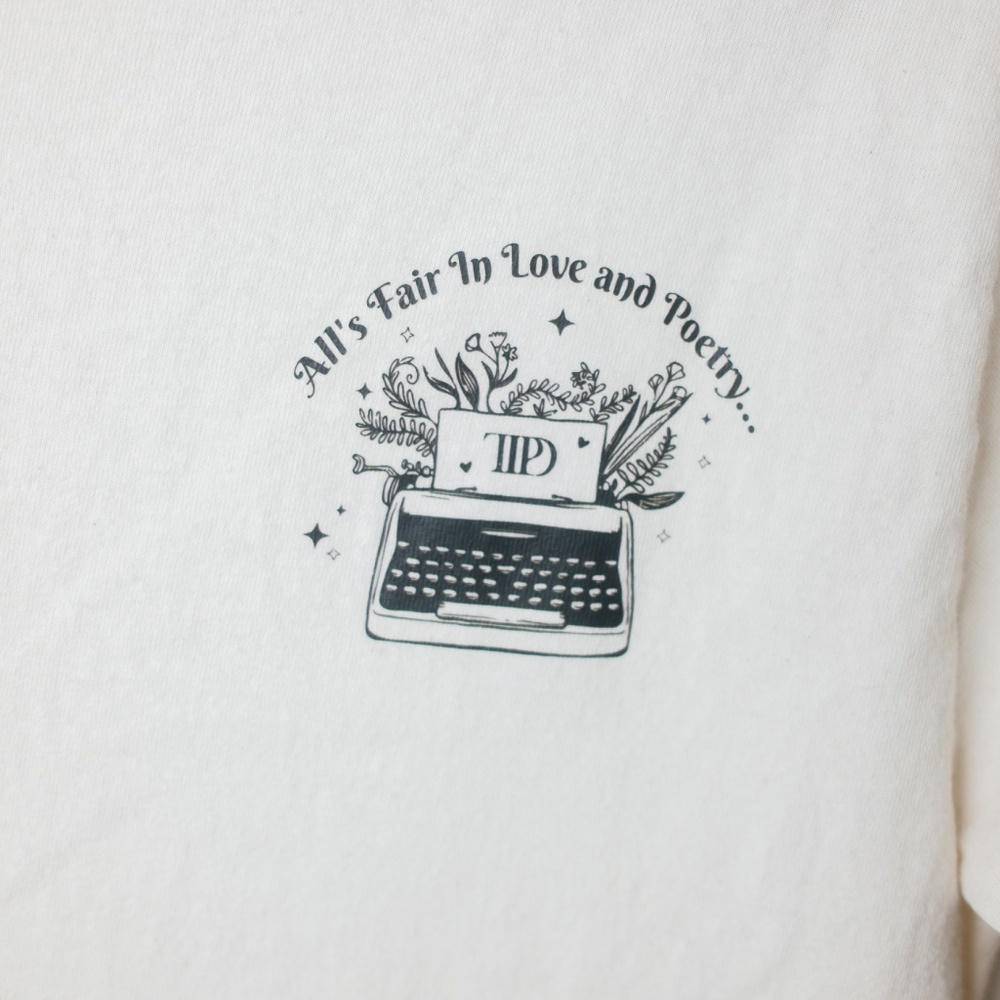 Taylor Swift TTPD inspired All fair in love and poetry tshirt - likely small sz - Picture 2 of 3